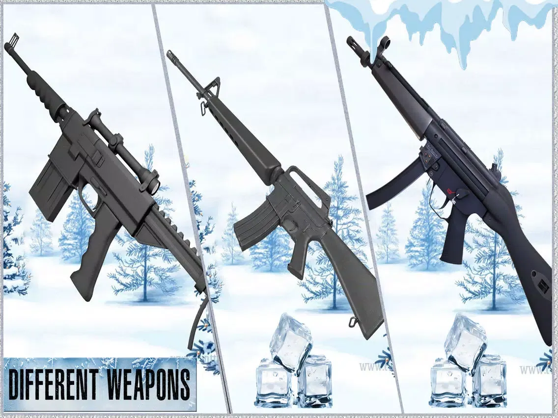 Jungle Hunting in Cold Winter - Sniper Assassin iPad  Screenshots