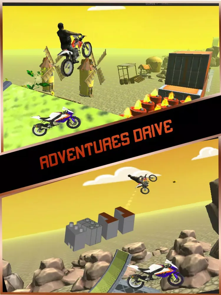 Capturas de pantalla de Frontier Trials Xtreme Wheel - Stunt Rider iPad 