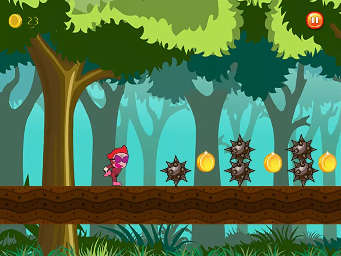 Red Jumping Ninja Fight iPad  سکرین شاٹس