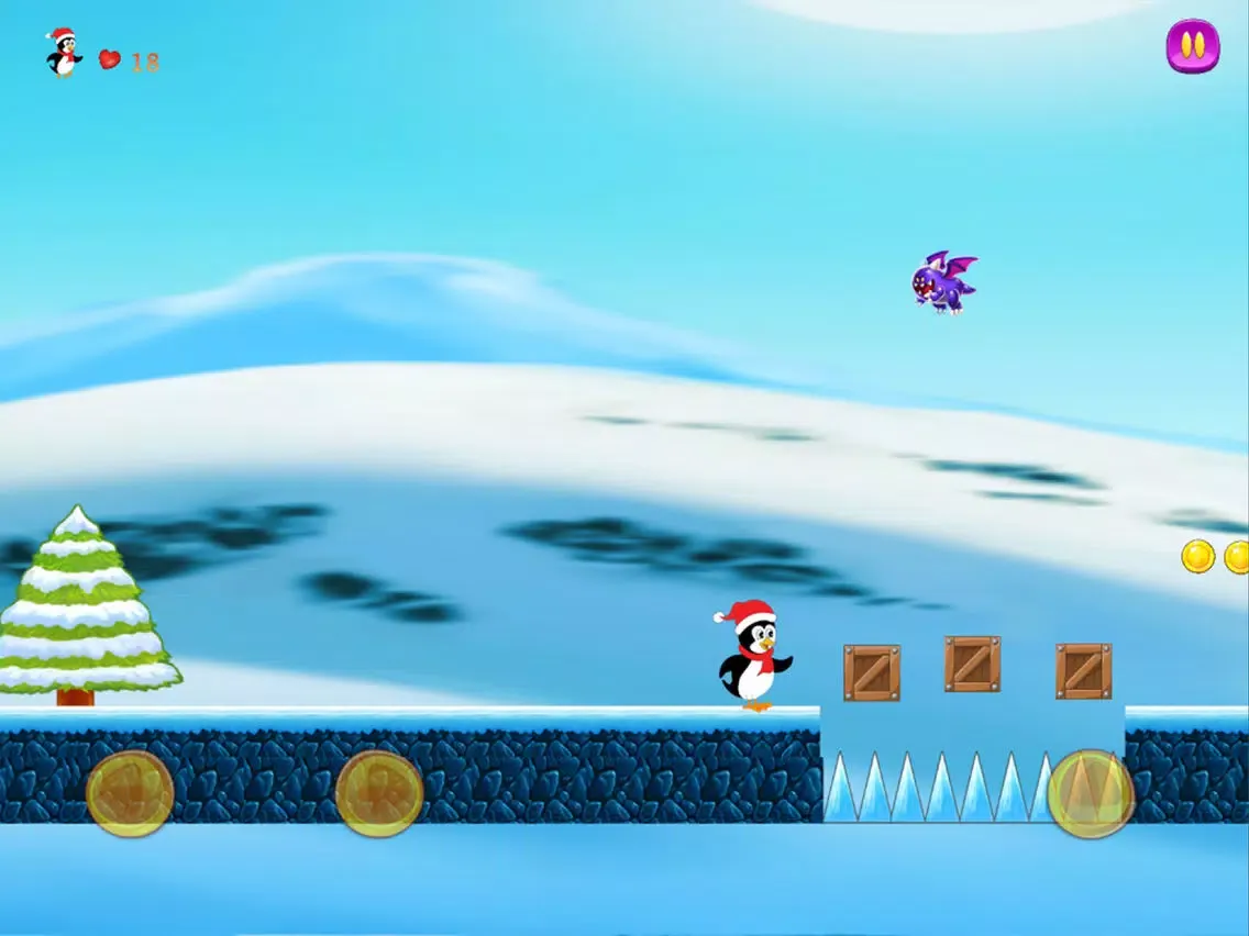 ภาพหน้าจอของ Frozen Penguin Run iPad 