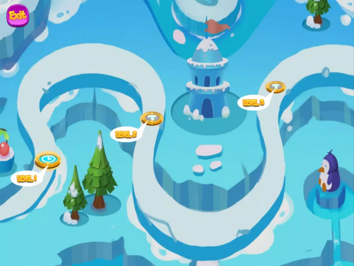 ภาพหน้าจอของ Frozen Penguin Run iPad 