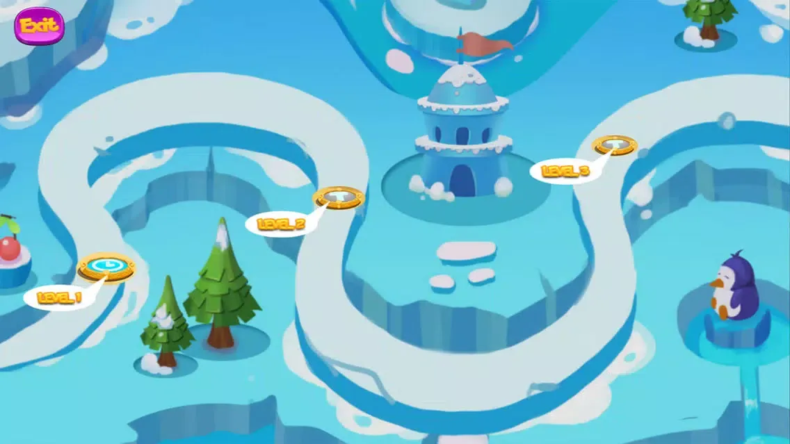 ภาพหน้าจอของ Frozen Penguin Run