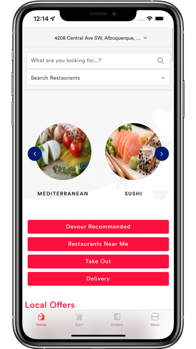 DevourNow Delivery-Pickup স্ক্রিনশট