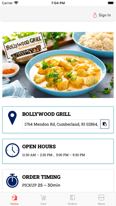 Bollywood Grill スクリーンショット