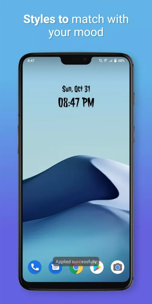 Tangkapan skrin Digital Clock Widget
