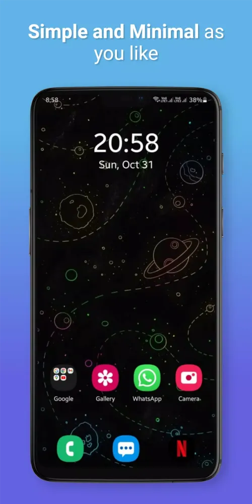 Tangkapan skrin Digital Clock Widget