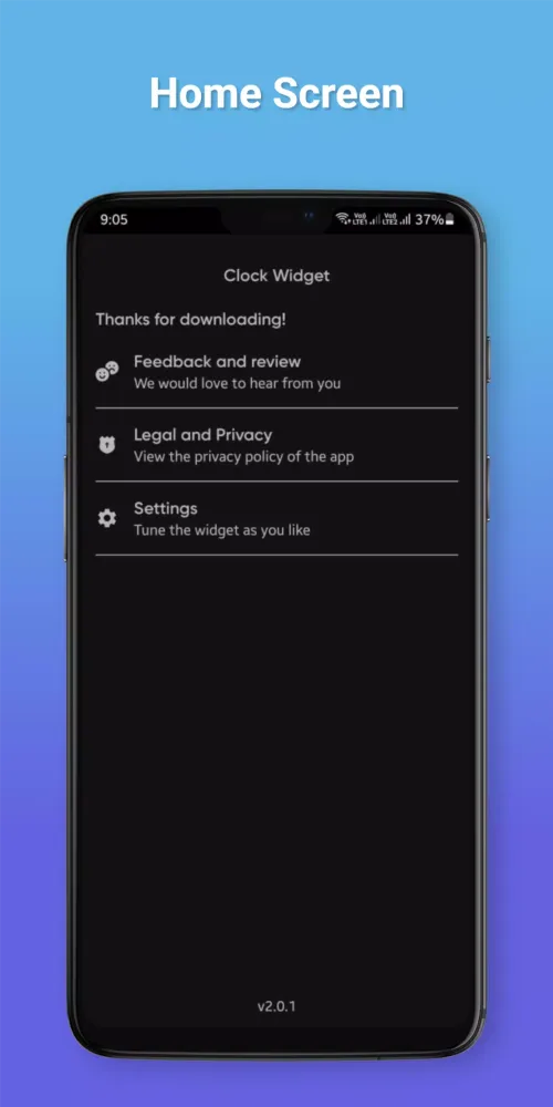 Tangkapan skrin Digital Clock Widget