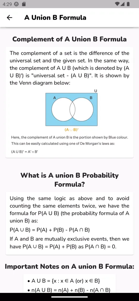 Math Equations Screenshots