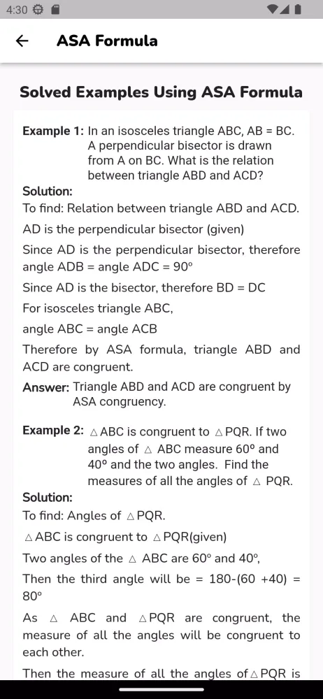 Math Equations Screenshots