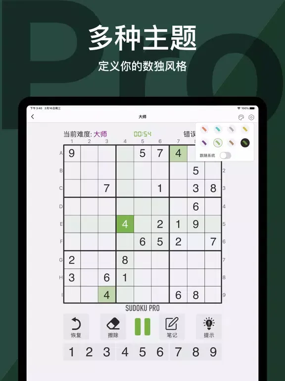 Captures d'écran de Sudoku - Pro Brain Puzzles iPad 