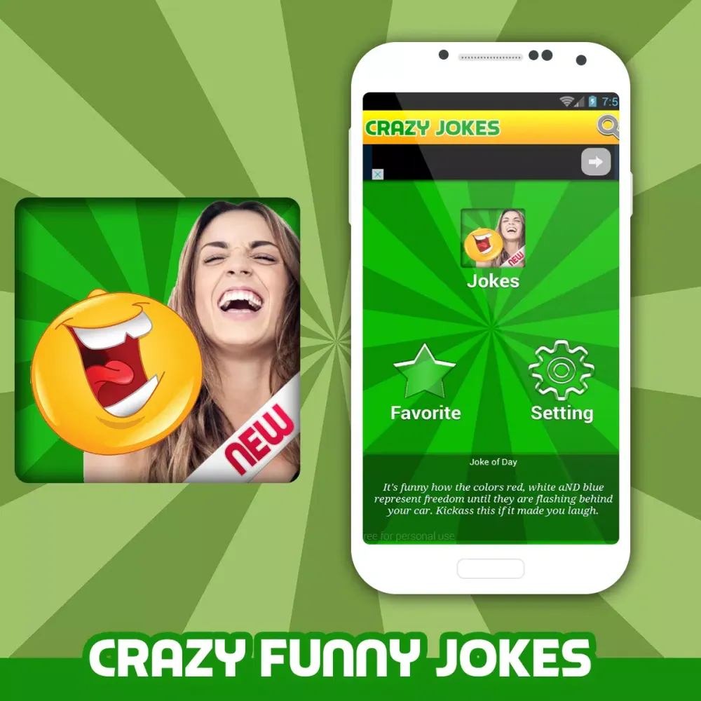 Tangkapan layar Funny Crazy Jokes - Best Jokes