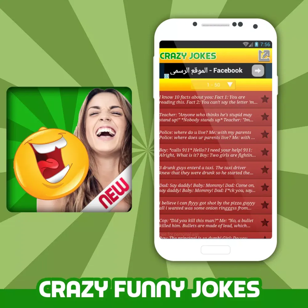 Tangkapan layar Funny Crazy Jokes - Best Jokes