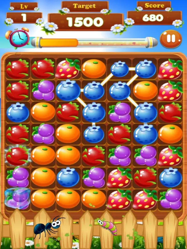 Tangkapan skrin Sweet Pop Fruits Connect iPad 