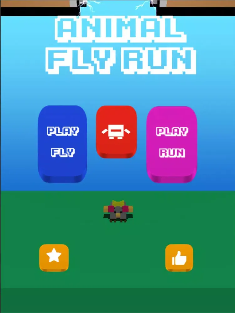 تصاویر Blocky Zoo - Animal Fly And Jump iPad 