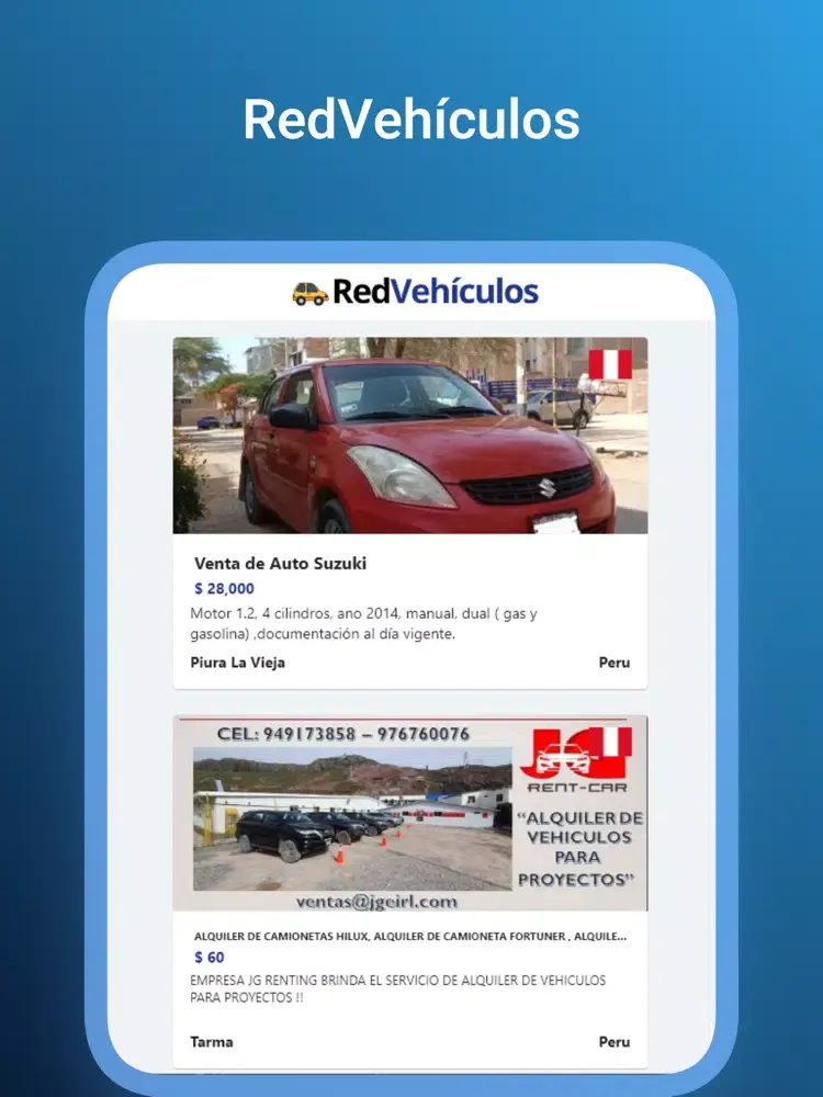 RedVehiculos iPad 应用截图