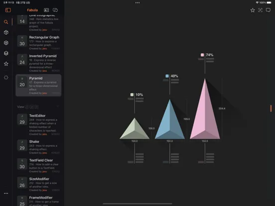 Zrzuty ekranu Fabula for SwiftUI iPad 