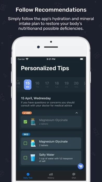 Capturas de tela do d’med: Sleep Training App