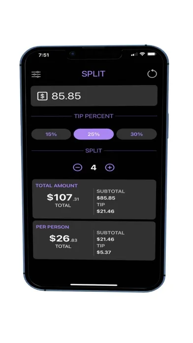 Screenshot di Split: Tip Calculator