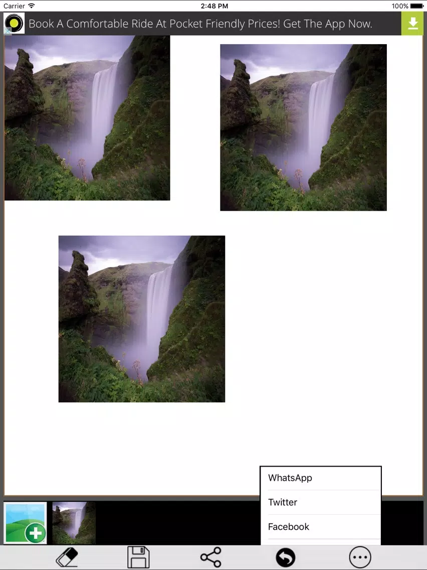 Capturas de pantalla de Photo Collage Canvas iPad 