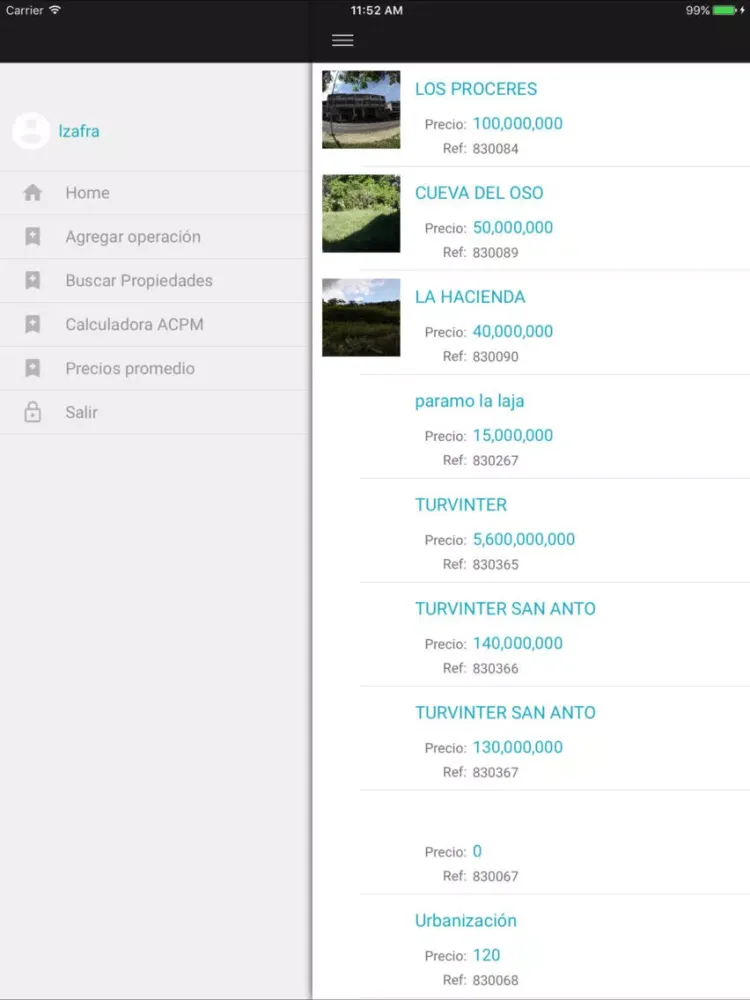Tangkapan skrin CRM RE/MAX Momentum iPad 
