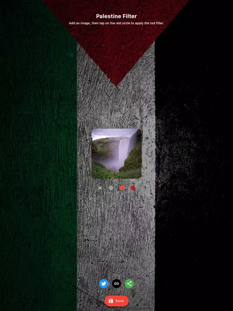 Capturas de pantalla de Palestine Filter iPad 