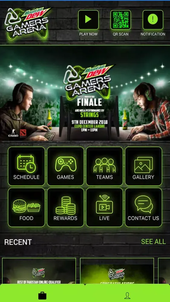 Capturas de tela do Dew Gamers Arena