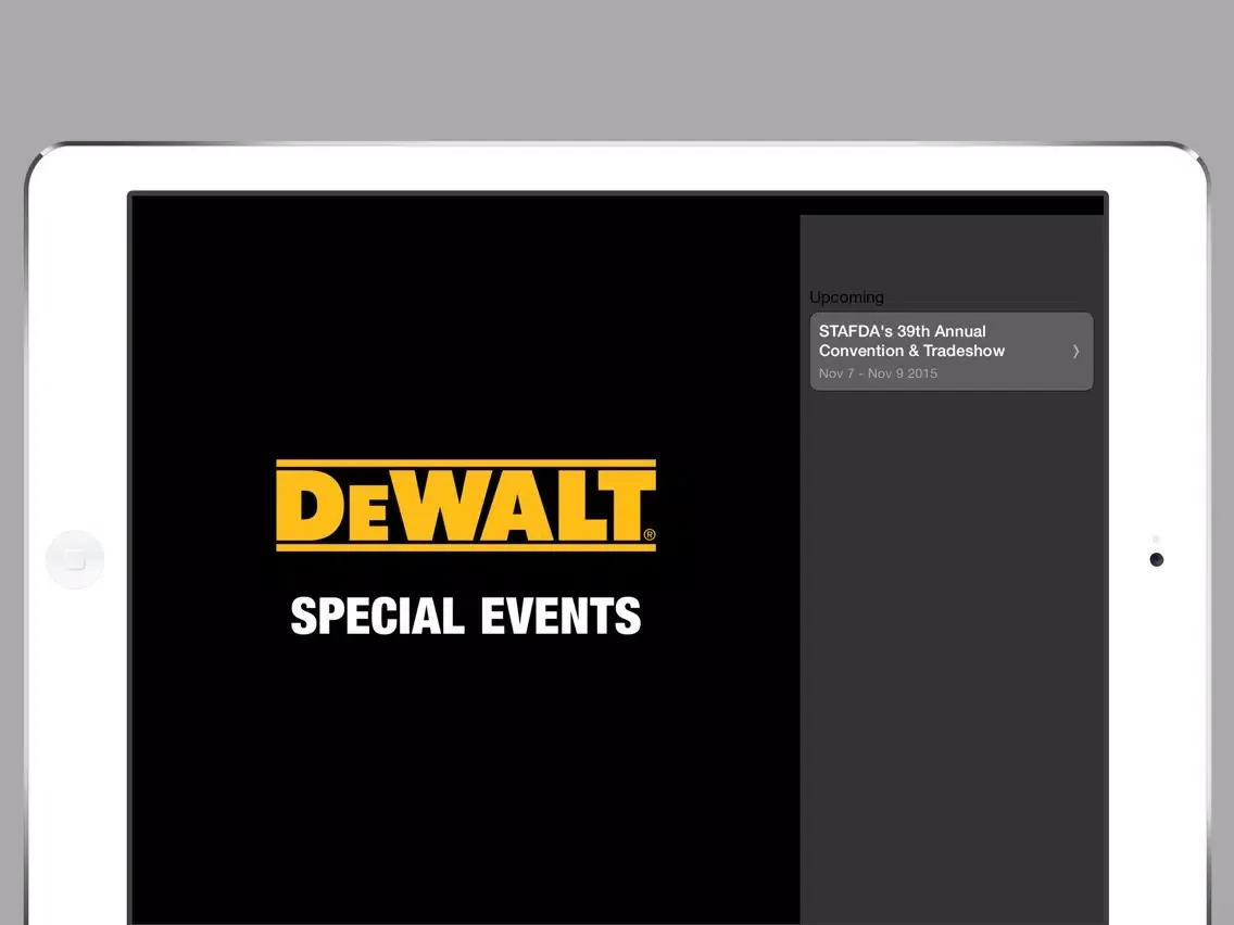 DEWALT Special Events iPad  スクリーンショット