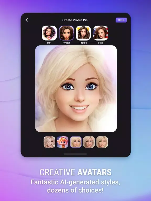 تصاویر Profile Pic - AI Avatar Maker iPad 