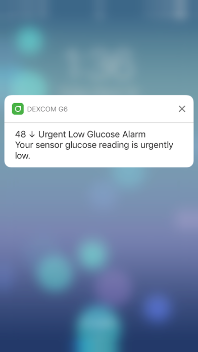 Tangkapan skrin Dexcom G6