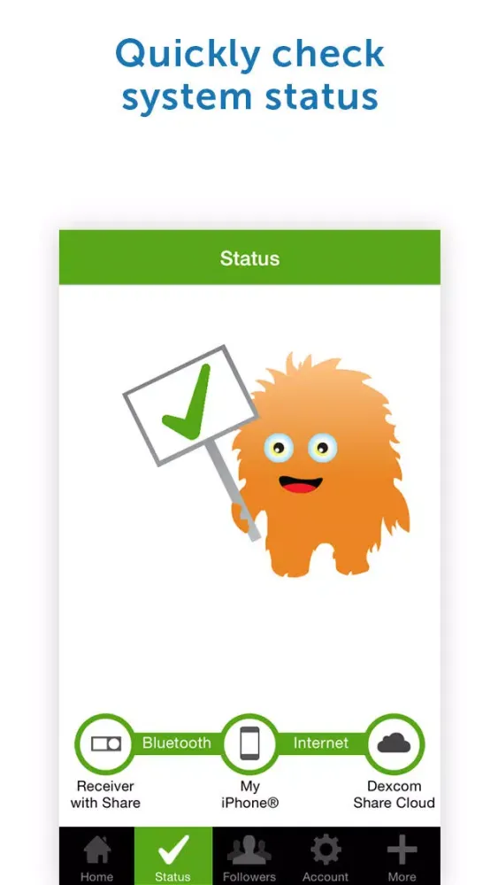 Zrzuty ekranu Dexcom Share2