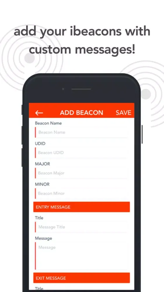 Captures d'écran de idex to showcase iBeacon Ideas