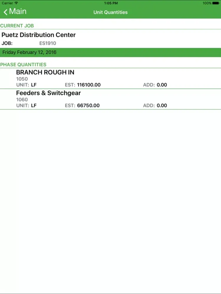 Payroll Time Entry iPad  Screenshots
