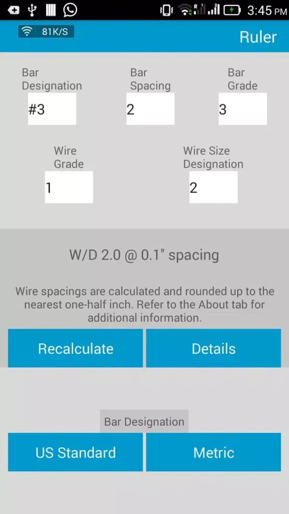 Screenshot di WRI