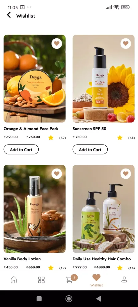 Deyga Organics Ekran Görüntüleri