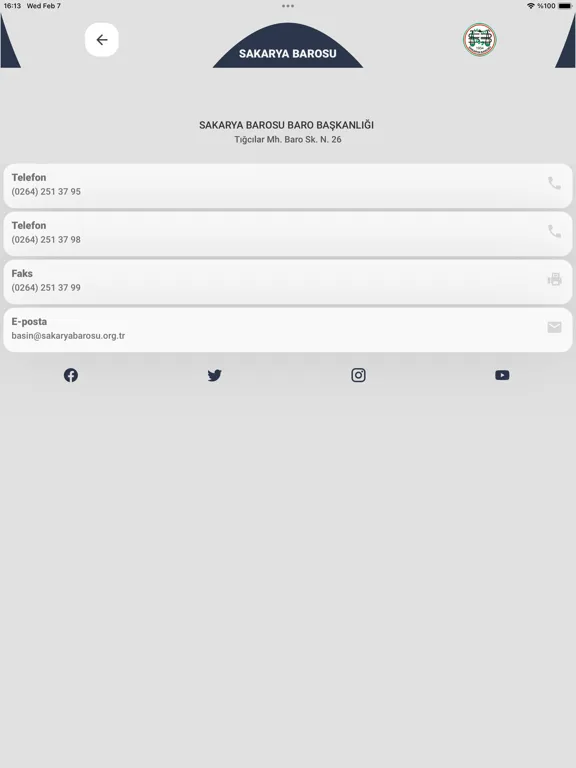 Sakarya Barosu iPad  سکرین شاٹس