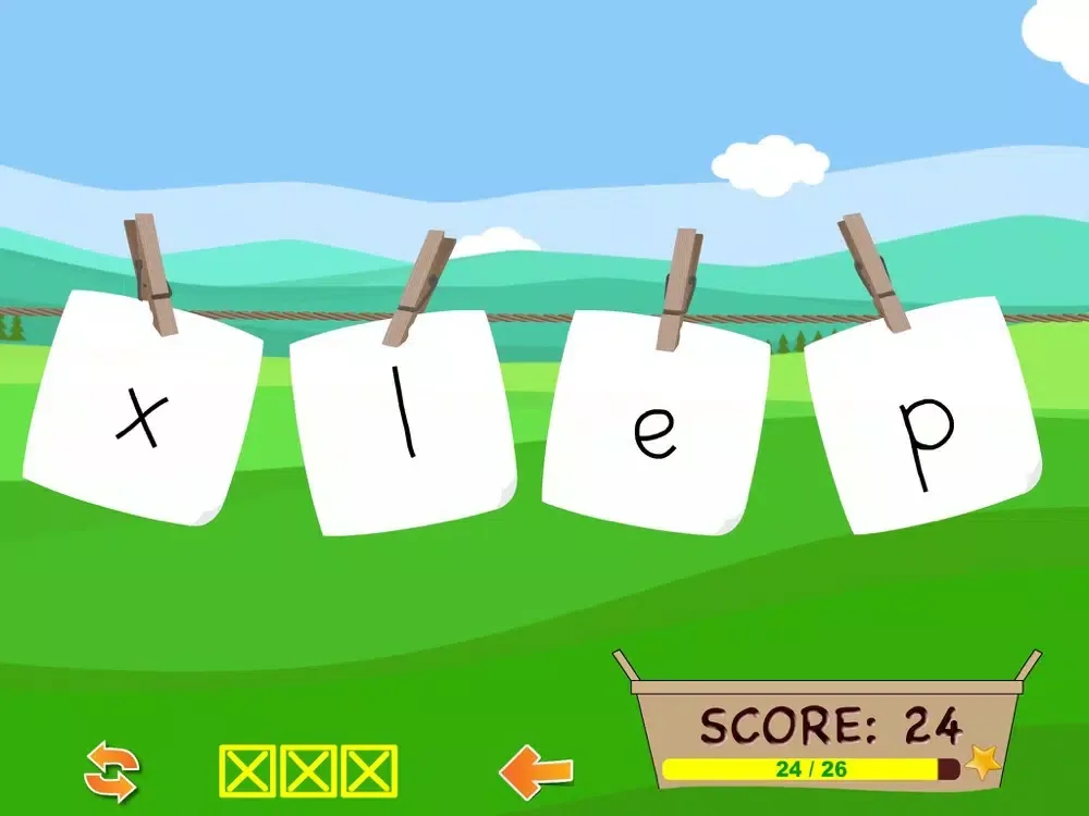 Tangkapan layar Letter Sound Recognition iPad 