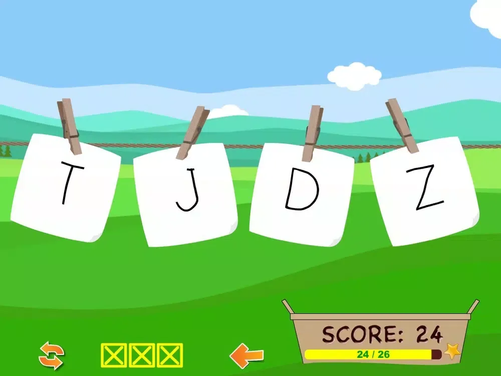 Tangkapan layar Letter Sound Recognition iPad 