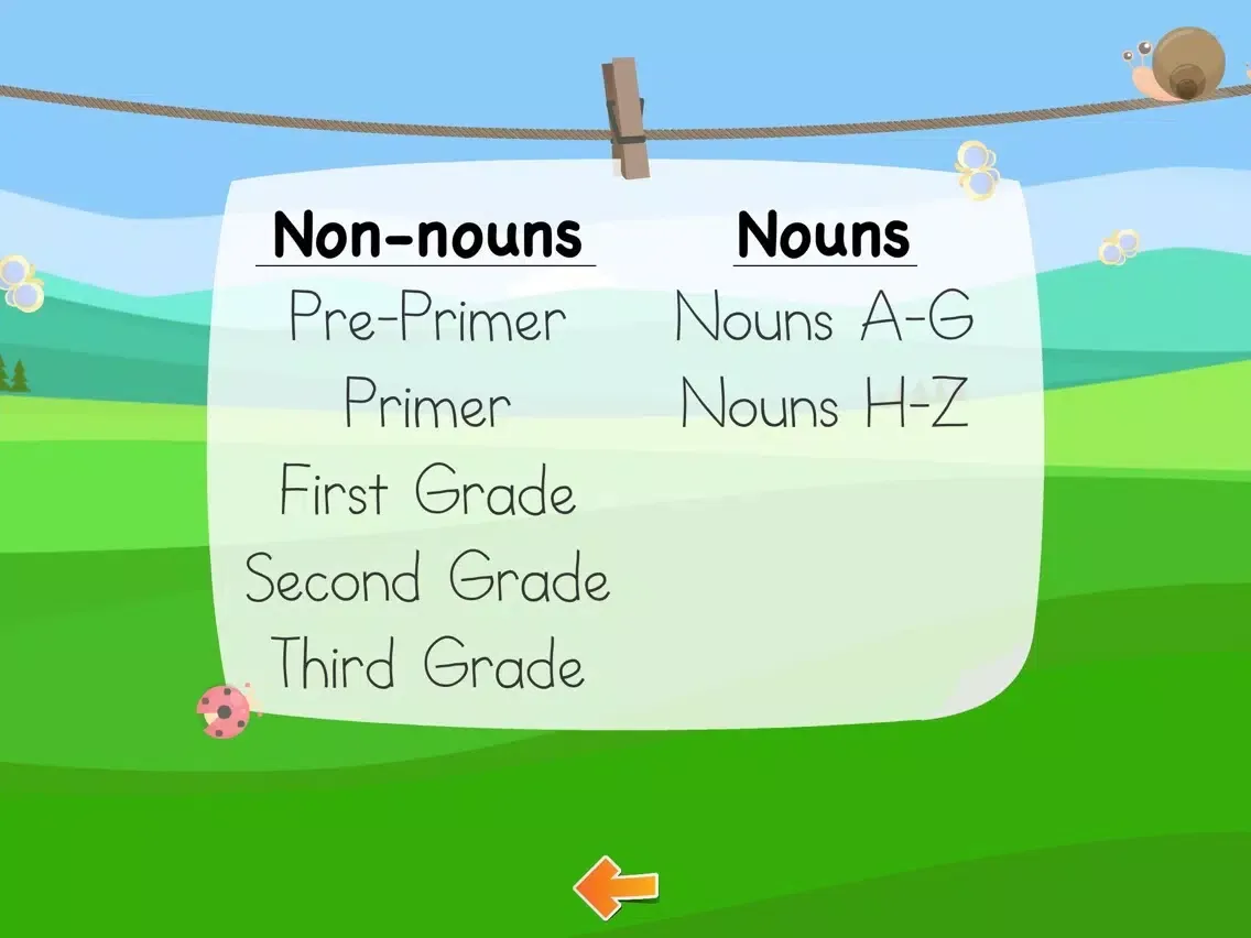 Sight Word Recognition iPad  سکرین شاٹس