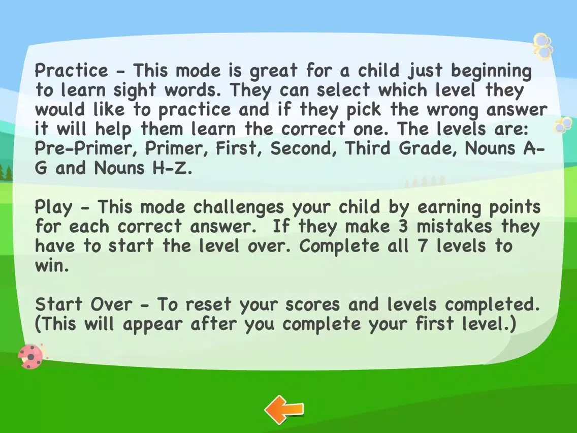 Sight Word Recognition iPad  سکرین شاٹس