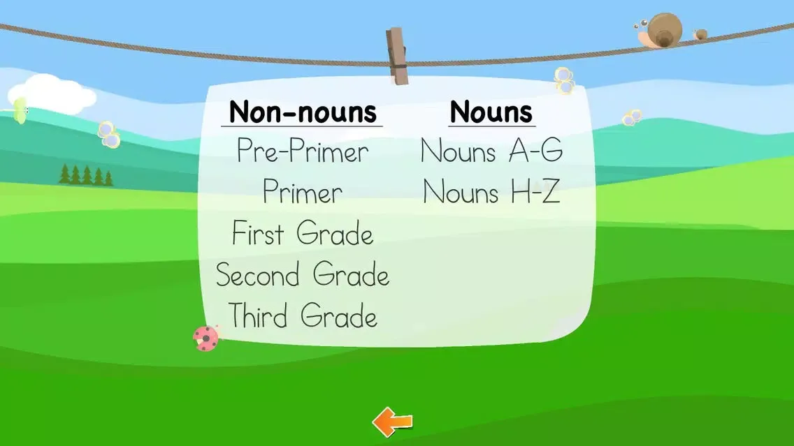 Sight Word Recognition سکرین شاٹس