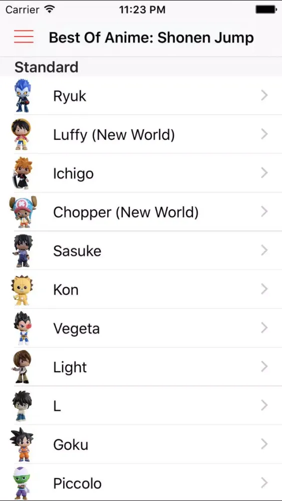 Captures d'écran de Collectors List - for Funko Mystery Minis