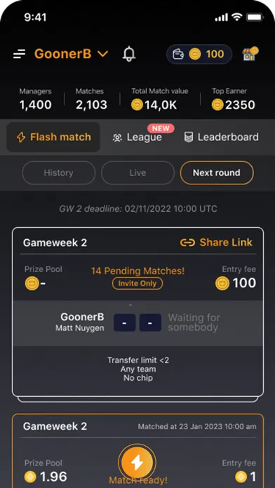 Скриншоты dFantasy for FPL