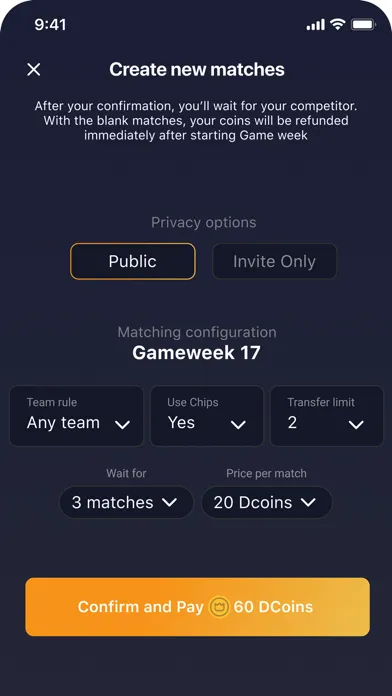 Скриншоты dFantasy for FPL