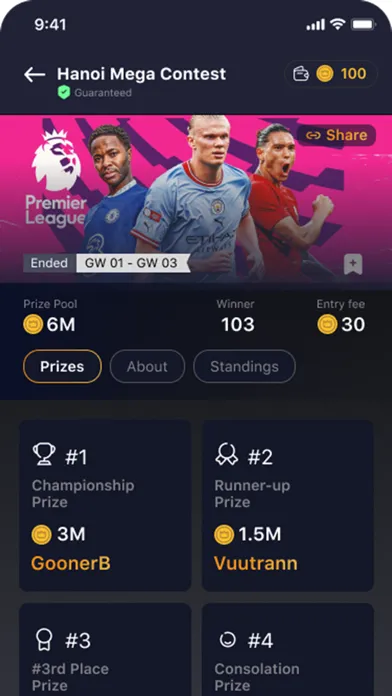 Скриншоты dFantasy for FPL