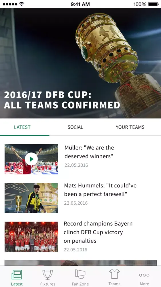 Скриншоты DFB-Cup