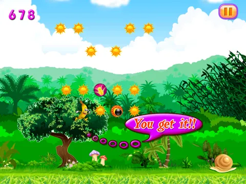 Tangkapan layar Banana Dash : Banana's Super Sonic Baby Monkey & Chimp Jump iPad 