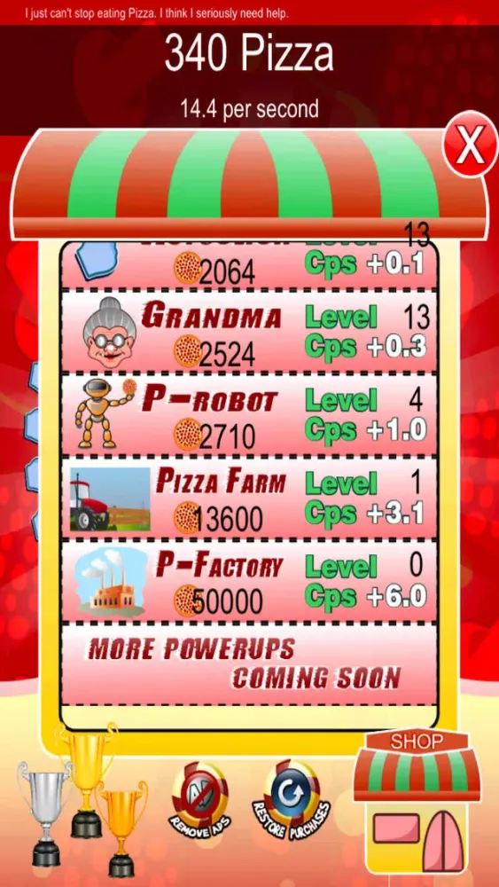 Crazy Clickers : Pizza Chef スクリーンショット