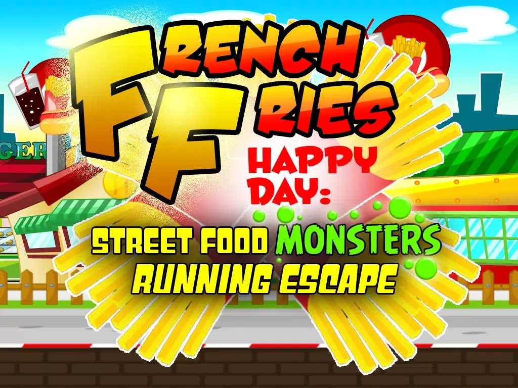 French Fries Happy Day : Street Food Monsters Running Escape iPad  স্ক্রিনশট
