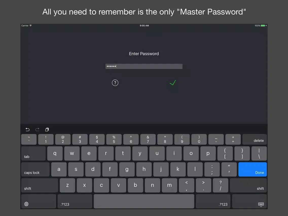 DFI Password Manager iPad  स्क्रीनशॉट