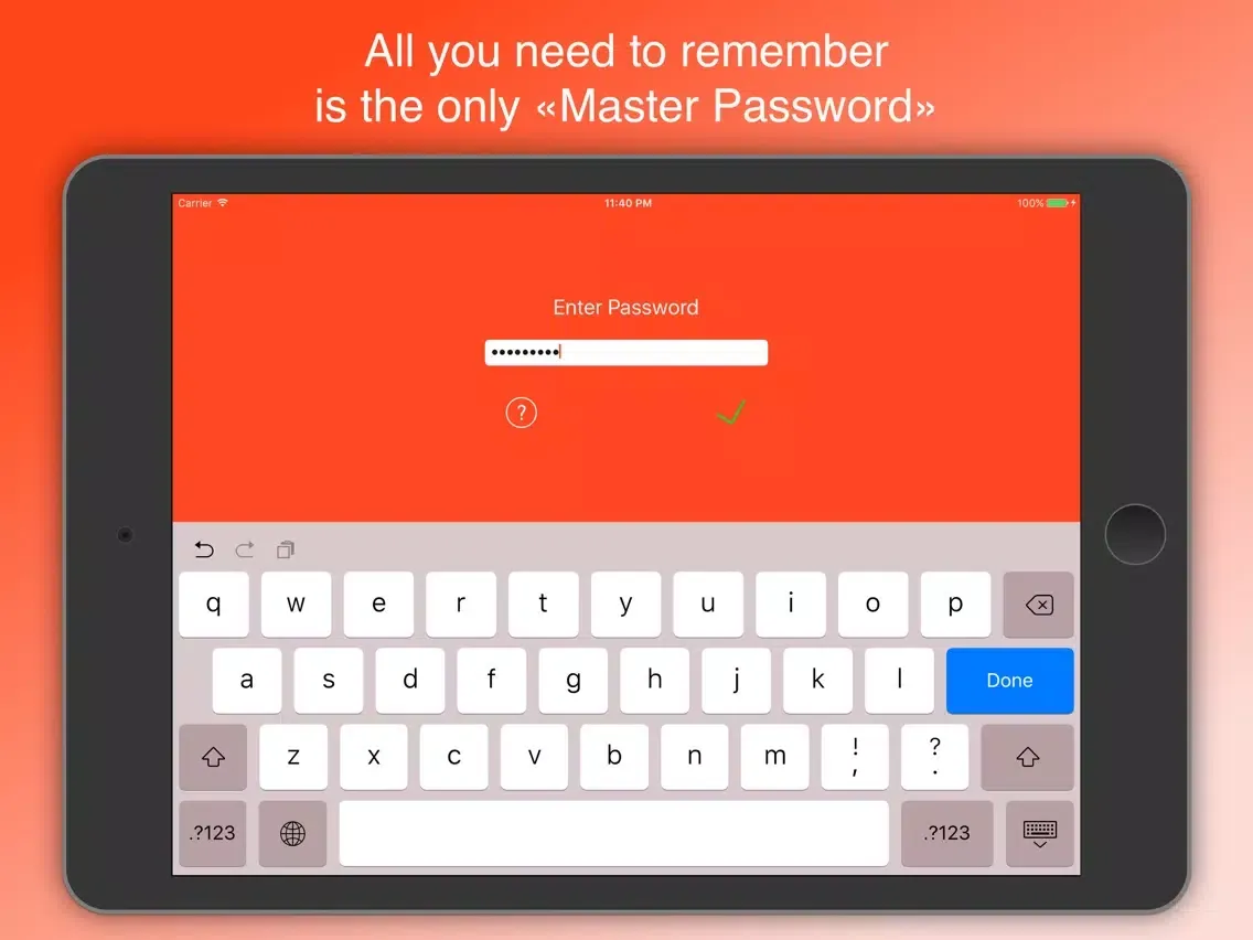 iPassworder for iPad App iPad  Ekran Görüntüleri